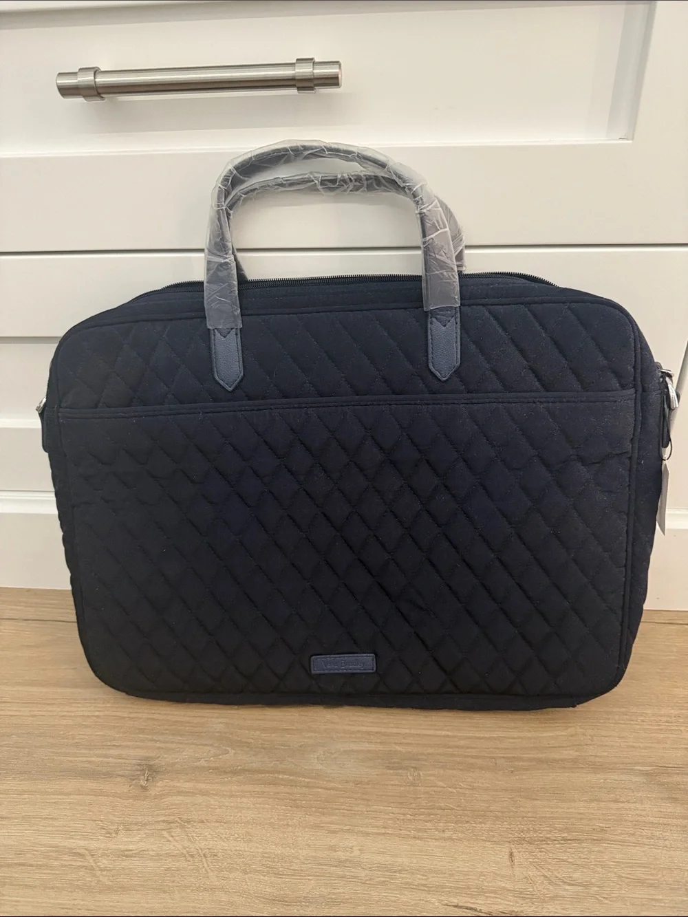 Vera Bradley Quilted Navy Laptop Briefcase